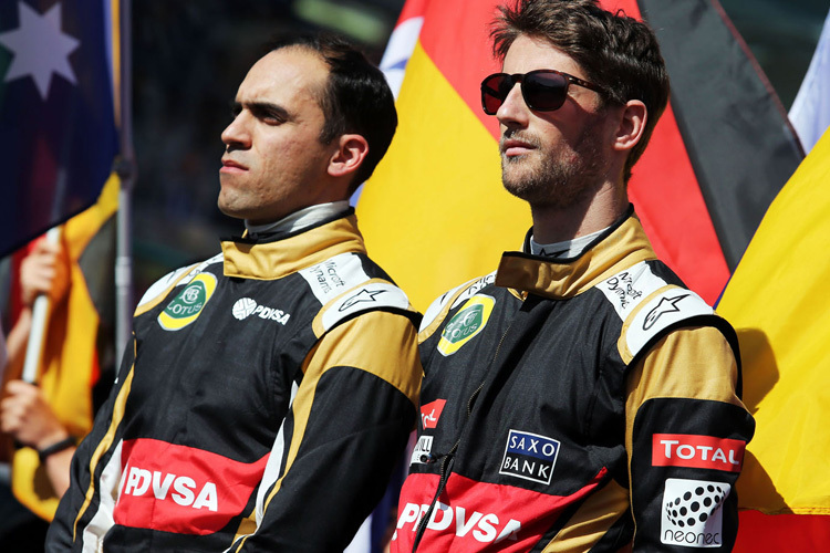 Pastor Maldonado und Romain Grosjean