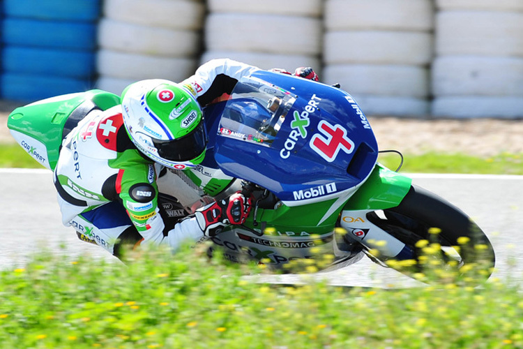 Randy Krummenacher beim IRTA-Test in Jerez