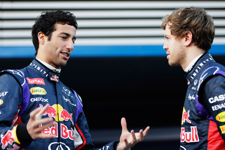 Daniel Ricciardo und Sebastian Vettel: die Chemie stimmt