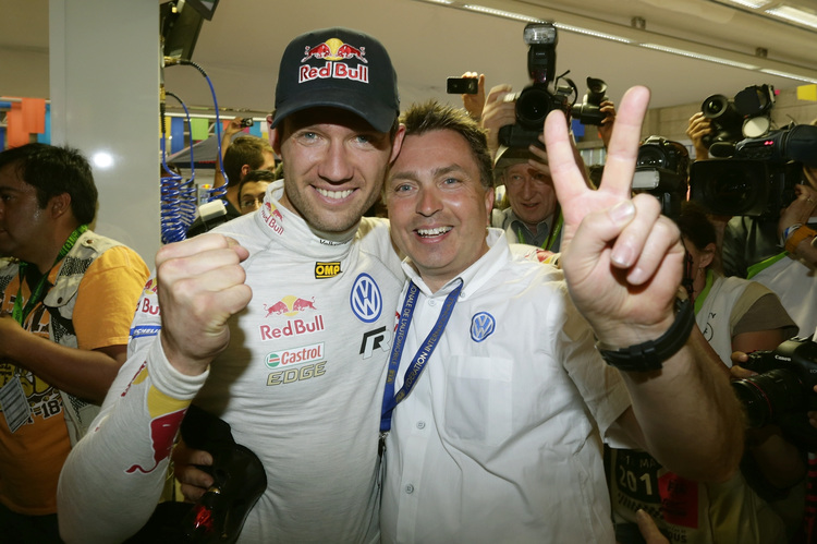 Sébastien Ogier (li.) und Jost Capito