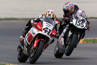 Nori Haga (li.) gegen Ben Bostrom