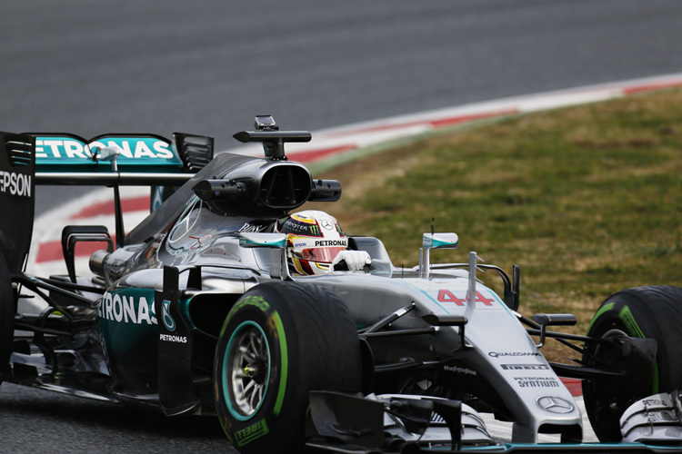 Lewis Hamilton im neuen Silberpfeil