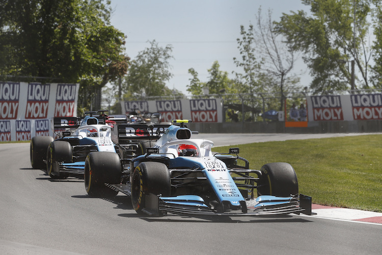 Robert Kubica vor George Russell in Kanada