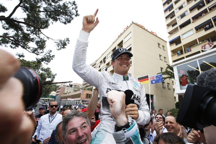 Triumph vor der eigenen Haustüre: 2014 gewann Nico Rosberg den prestigeträchtigen GP in Monte Carlo