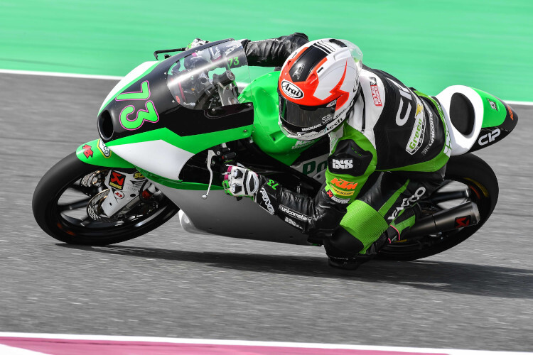 Moto3-Rookie Maximilian Kofler in Losail