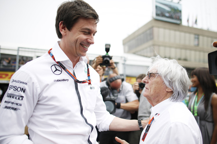 Toto Wolff mit Bernie Ecclestone