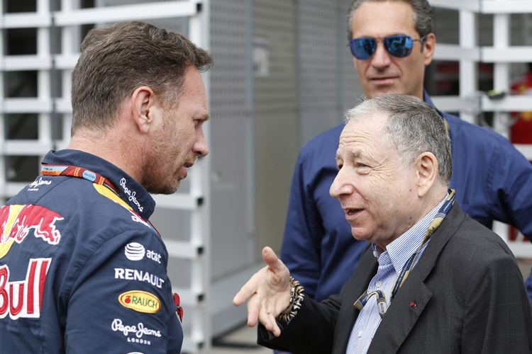 Jean Todt im Gespräch mit Christian Horner