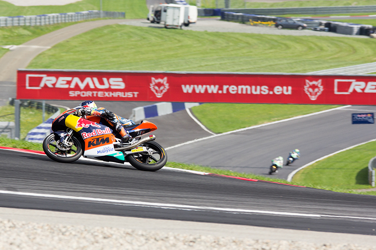 Brad Binder beim NeroGiardini Motorrad Grand Prix von Österreich