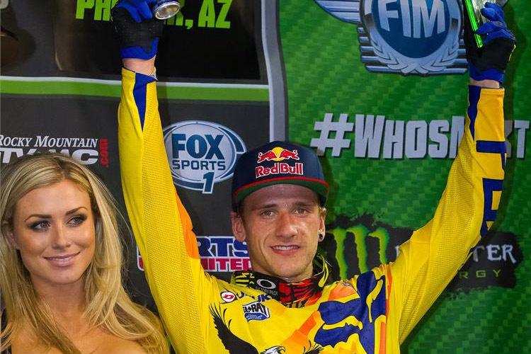 Ken Roczen auf dem Podium