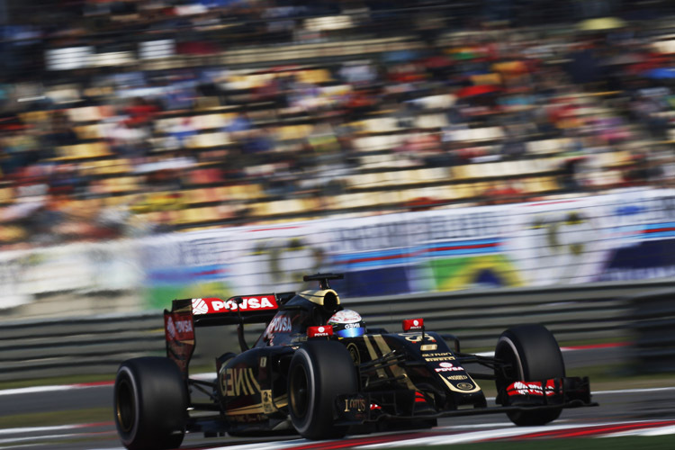 Romain Grosjean sorgte mit seinem siebten WM-Rang und den ersten Punkten des Jahres für Freude in der Lotus-Box