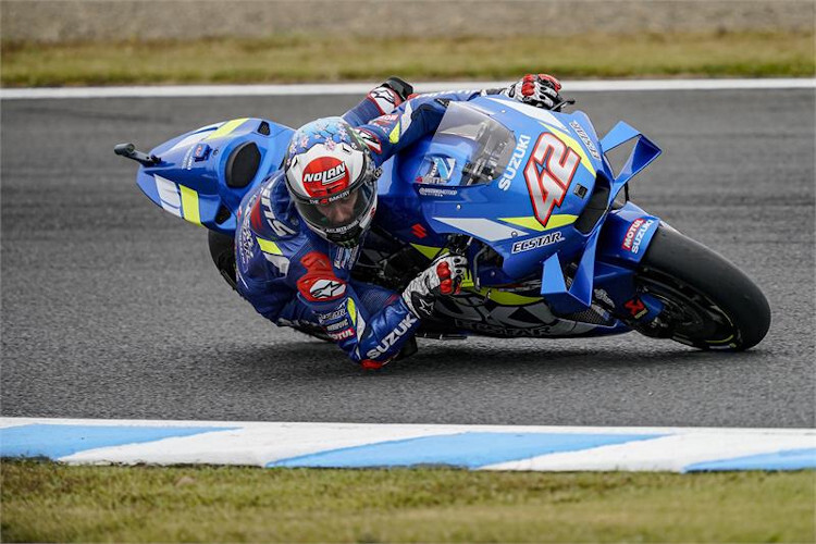 Volle Konzentration bei Alex Rins