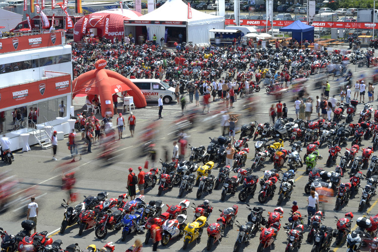 Auf der Rennstrecke in Misano ist während der WDW jede Menge geboten