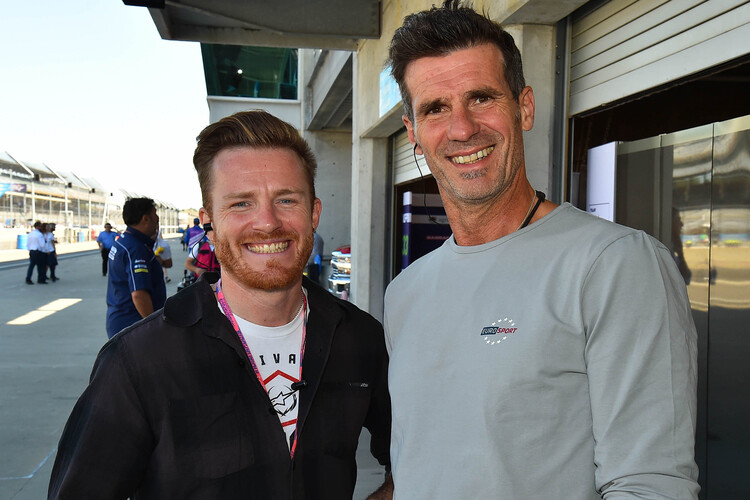 Stefan Nebel (li.) mit Harry Weber von Eurosport