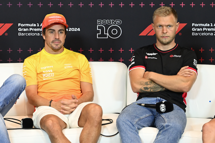 Fernando Alonso und Kevin Magnussen