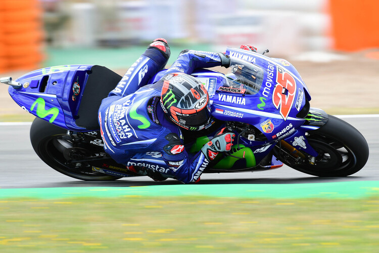 Maverick Viñales auf der Yamaha M1 in Jerez