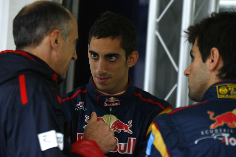 Franz Tost mit seinen beiden Piloten