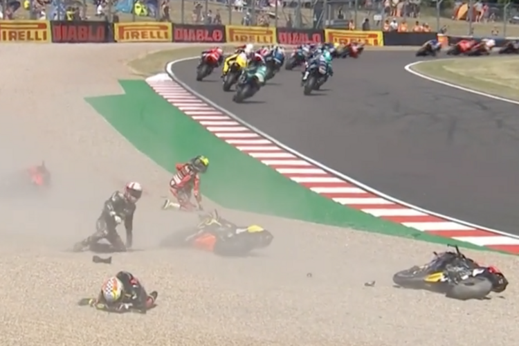 Alvaro Bautista gehörte zu den Sturzopfern am Start