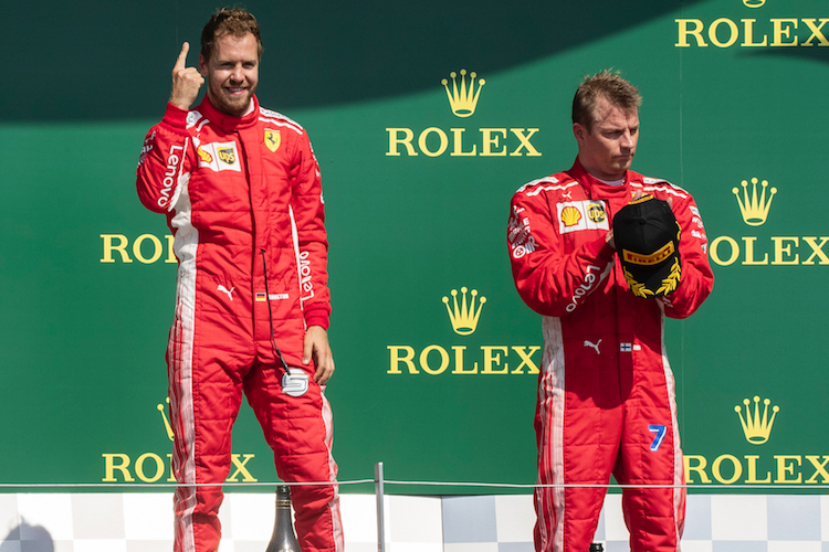 Sebastian Vettel und Kimi Räikkönen