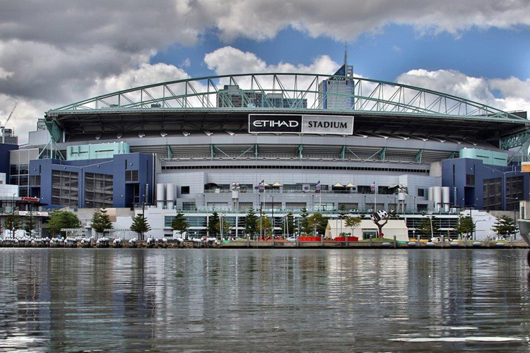 Das prächtige Etihad Stadium in Melbourne