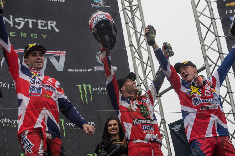 Team UK stand nach 20 Jahren wieder auf dem Podium: Dean Wilson, Tommy Searle und Max Anstie