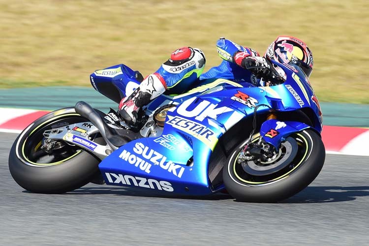 Maverick Viñales auf der Suzuki GSX-RR in Barcelona