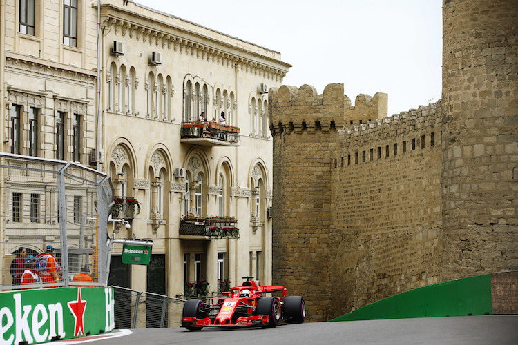 Sebastian Vettel in Baku