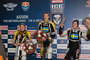 Siegerehrung in Assen: Max Niedermaier, Ove Ledström, Jimmy Olsen (v.l.)
