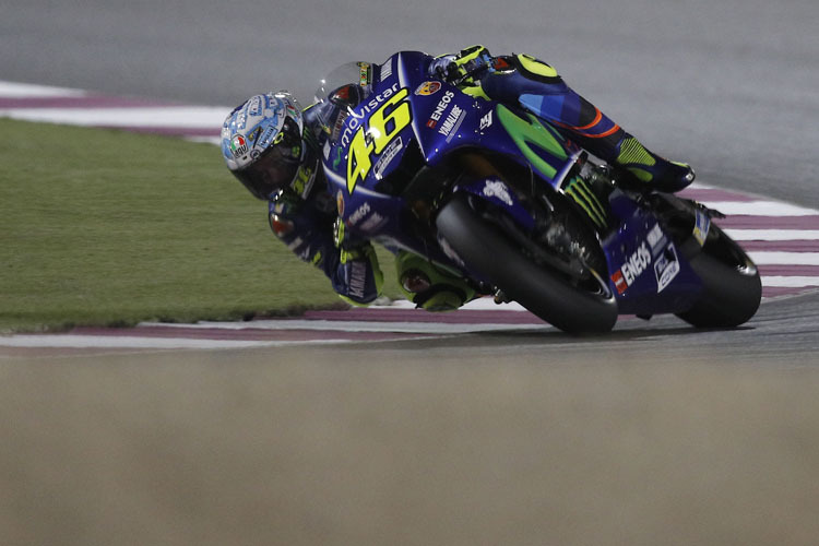 Valentino Rossi: 0,462 sec hinter Maverick