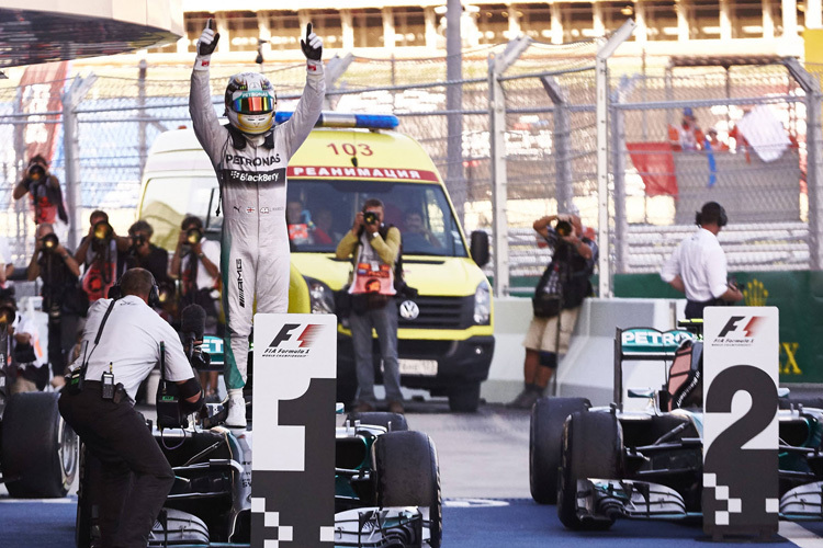 Vor einem Jahr triumphierte in Sotschi Lewis Hamilton
