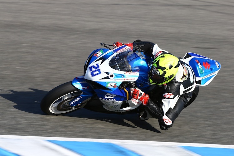 Matthew Scholtz pilotierte 2013 eine Suzuki GSX-R600