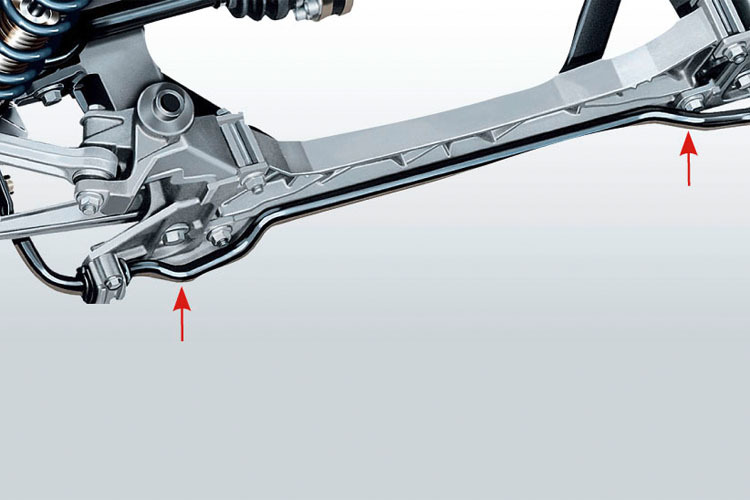 Stabilisator eines GT3-Porsche