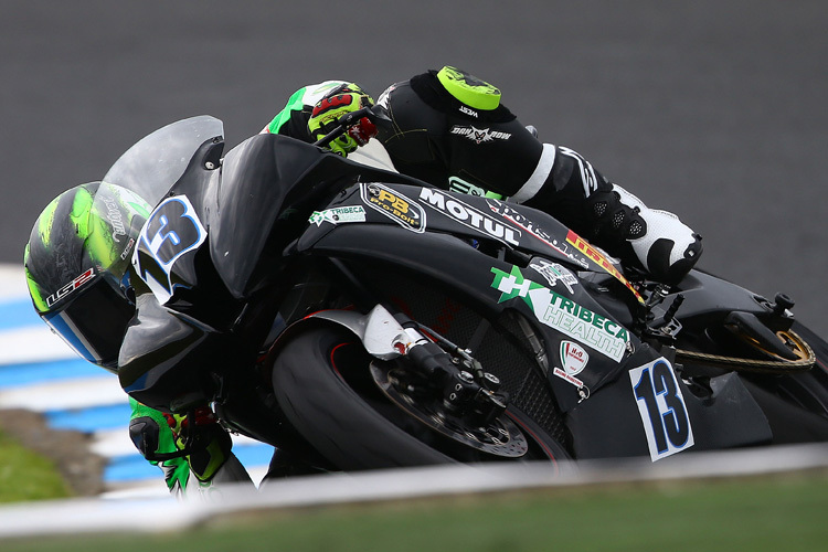 Anthony West mit einer Yamaha R6 in Phillip Island