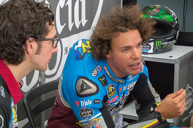 Franco Morbidelli mit Crew-Chief Diego Gubellini