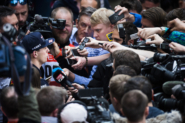 Max Verstappen steht im Fokus der Öffentlichkeit