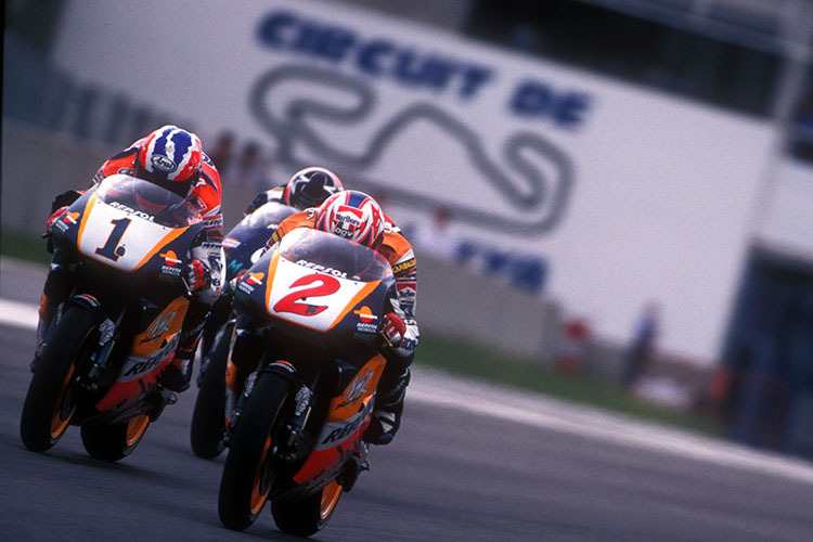 Mick Doohan und Alex Crivillé gehören beide zum Kreis der MotoGP-Legenden
