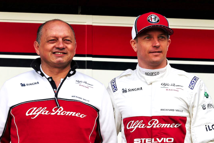 Fred Vasseur und Kimi Räikkönen
