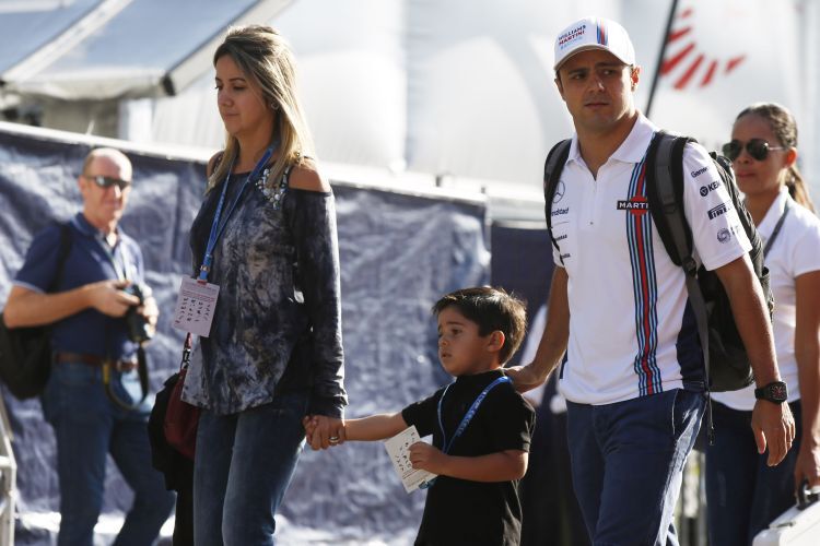 Felipe Massa mit Frau und Sohn