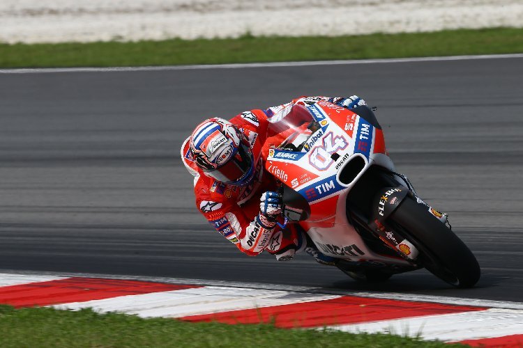 Andrea Dovizioso kommt auch ohne die Winglets mit der Ducati GP17 klar