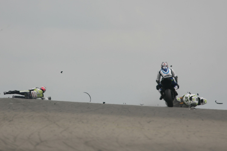 Jonathan Rea: Highsider im Freien Training