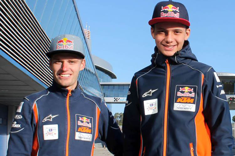 Brad Binder und Rookie Bo Bendsneyder