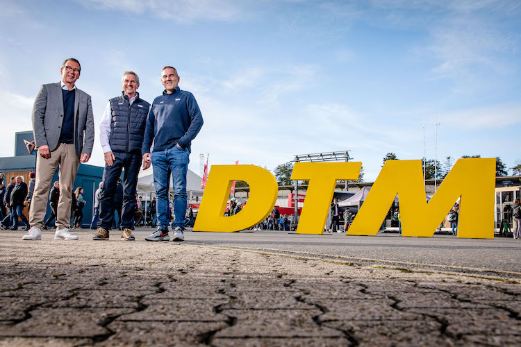  Matthias Pietza (Managing Director bei Infront Germany), Dr. Gerd Ennser (ADAC Sportpräsident) und Thomas Voss (ADAC Motorsportchef) (v.l.n.r.)