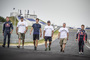 David Coulthard, Heinz Kinigadner, Mark Webber, Carlos Sainz, Raimund Baumschlager, Sebastien Loeb - die Speedgang