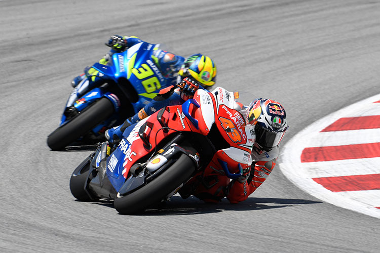 Jack Miller (43) vor Joan Mir (Suzuki)