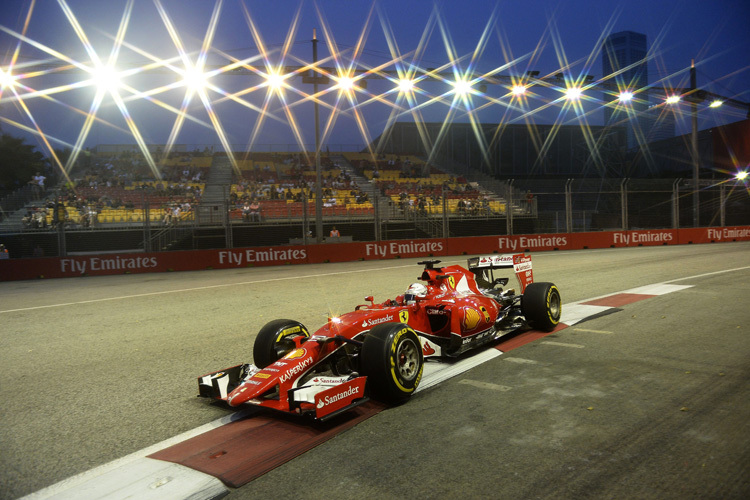 Ein Star unter Sternen: Sebastian Vettel in Singapur