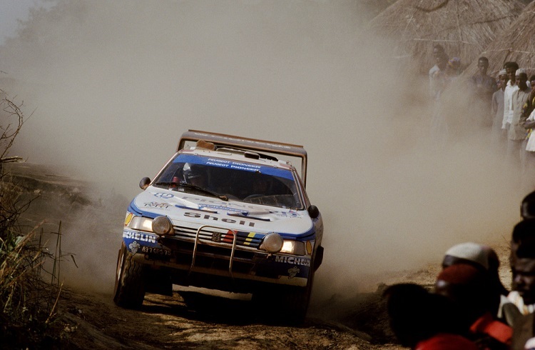 Der Peugeot 405 T16 beim Dakar-Sieg 1989