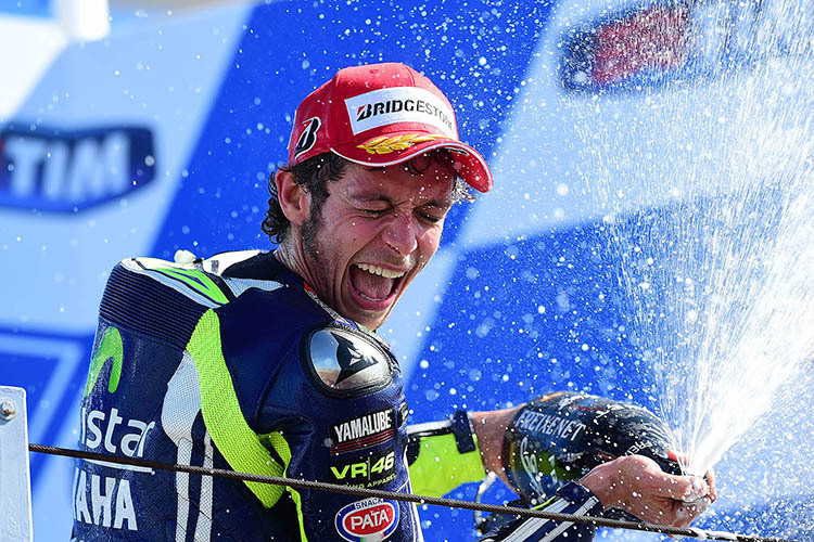 Valentino Rossi feierte 2014 in Misano einen fulminanten Sieg