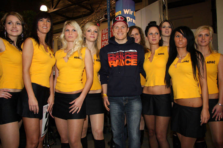 IDM-Pilot Stefan Nebel bei der SachsenKrad-Misswahl 2009