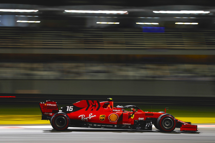 Charles Leclerc in Abu Dhabi