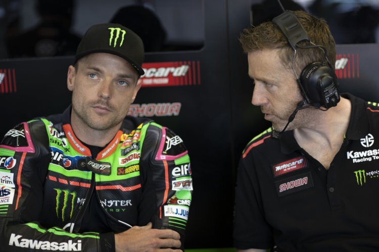 Alex Lowes und sein Cheftechniker Marcel Duinker