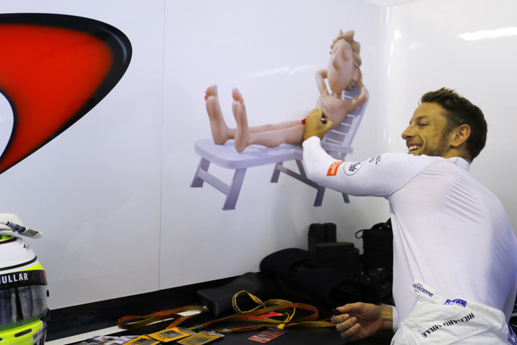 Jenson Button: Fertig mit Liegestuhl